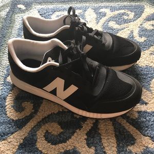 New Balance white and black sneakers